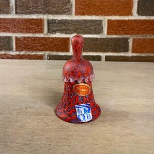 MURANO Glass Millefiori Bell‎ Satin Drip Handle Italy Art